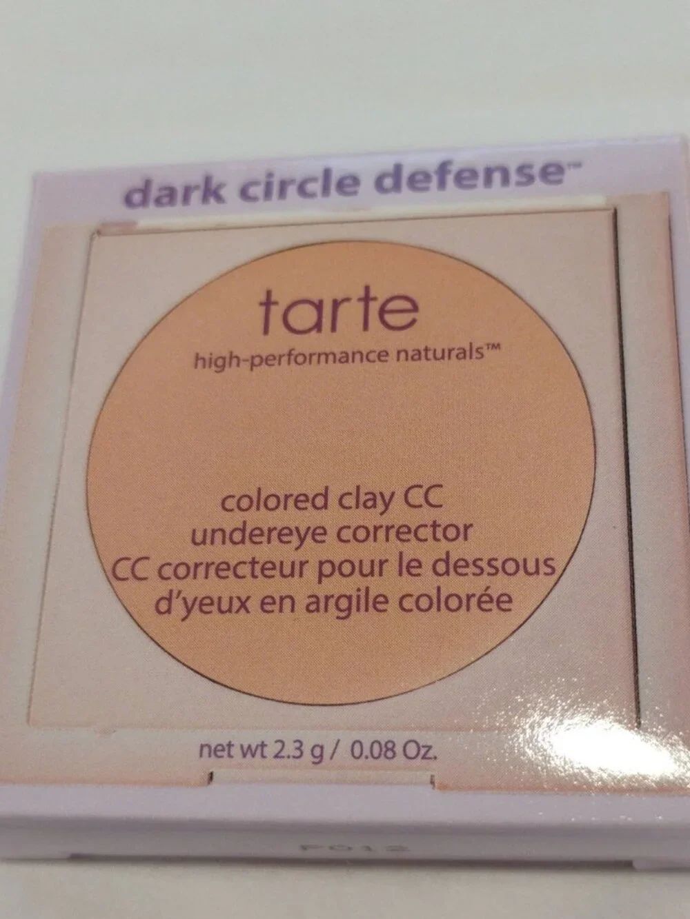 tarte Dark Circle Defense CC Undereye Corrector Shade 'Light-Medium Peach'- NWT